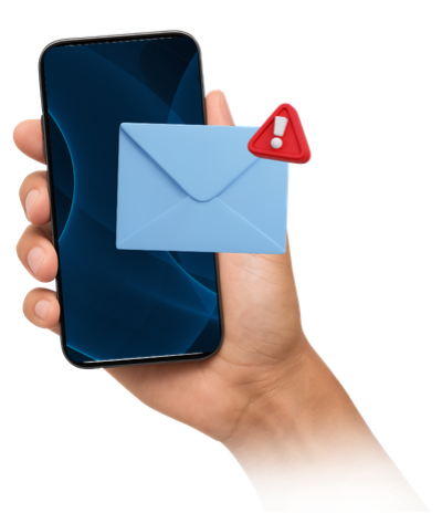 Message alert on a phone
